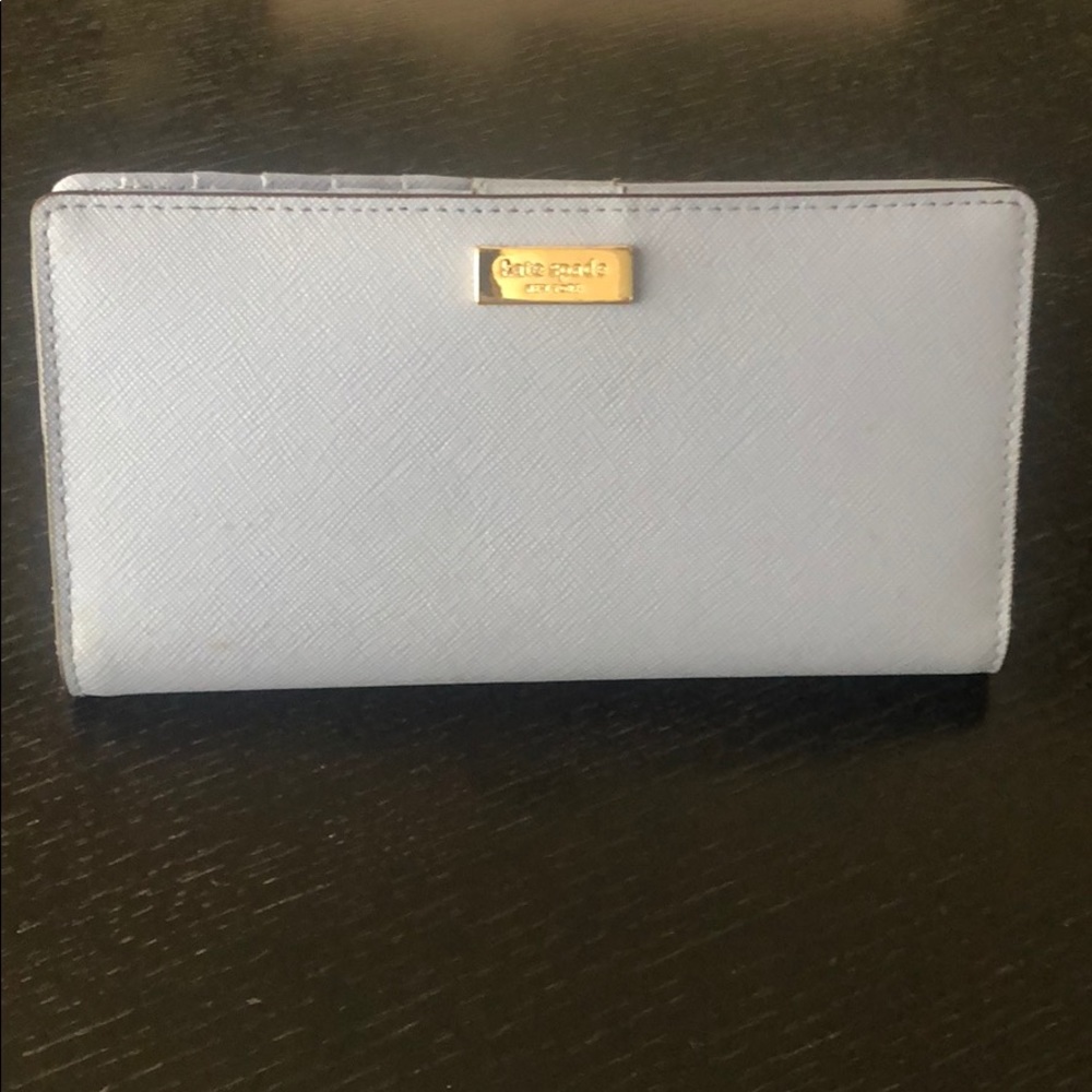 Kate Spade Light Blue Leather Wallet